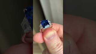 What does a 7.50 Carat, Vivid Blue, Royal Blue, Burmese Origin, Unheated Sapphire #finejewelry