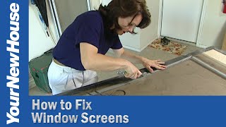How to Replace a Fiberglass Screen