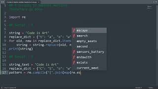 4 scripts to replace multiple character at once in Python | Python Examples | Python Coding Tutorial