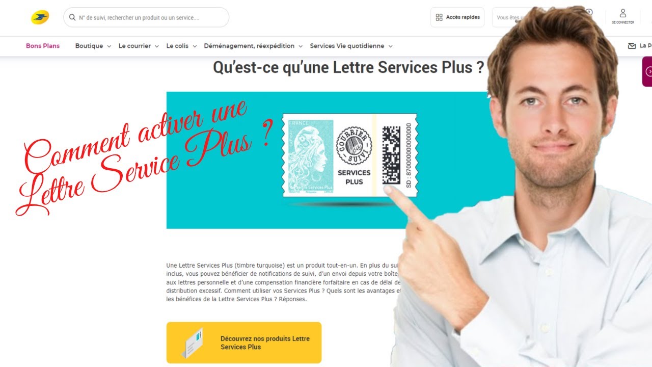 Comment Envoyer Et Activer Une Lettre Service Plus à La Poste ? - YouTube