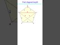 51) Diagonal for regular pentagon         #maths #olympiad #geometry