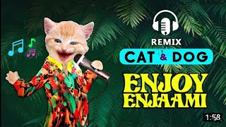 🥰 Enjoy Enjaami - CAT and DOG sing | JiBrUtAnZzYTVlogs