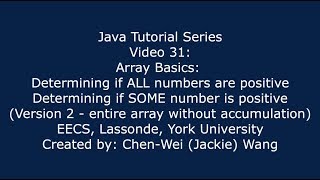 EECS1021 Java Tutorial 31