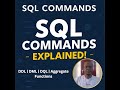 Mastering SQL:  DDL, DML, DQL & Aggregate Functions Explained!