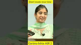 don't waste your time  garima lohia AIR 2