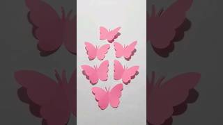 How To Make Paper Butterfly Easy | Butterfly Making Craft Idea | New Design Butterfly #shorts #diy