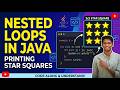 Java Nested Loops Explained | Print 3×3 Star Pattern Step by Step