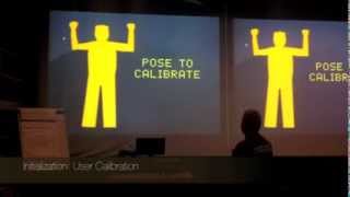 Kinect + Processing - Painting Application Demo
