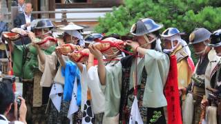 平成28年相馬野馬追歴代藩侯墓前祭小高郷螺役陣螺