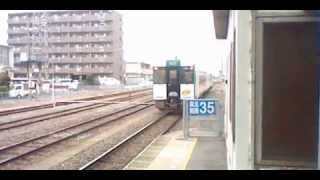 陸羽東線キハ110系　小牛田駅発車