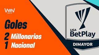 Millonarios vs. Nacional (goles) | Liga BetPlay 2024-2 | Cuadrangulares - Fecha 3