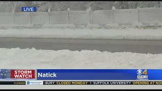 Overnight Storm Slows Morning Traffic On Mass Pike