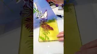 Will Fine Glitter Work on the Gelli Plate? #gelliprinting #alcoholinks #acrylicpaints #glitter