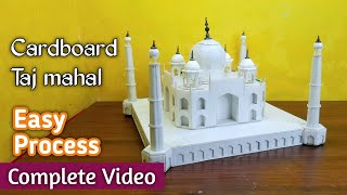 How to make Taj Mahal with Cardboard | Tajmahal Cardboard Model | School Project