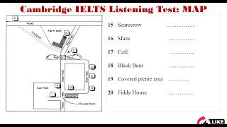 Cambridge IELTS Listening Test | IELTS maps listening practice