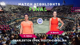 Ons Jabeur vs Belinda Bencic / Charleston Open 2022 / Match Highlights / FINAL