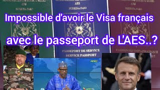 Mali:Impossible d'avoir le Visa français avec le passeport de L'AES! Les raisons... suivez....