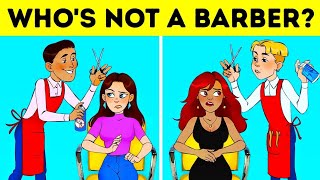 Riddles (thumbnail Who's not a barber?)