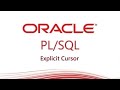 PL/SQL tutorial: How To Create An Explicit Cursor In Oracle Database
