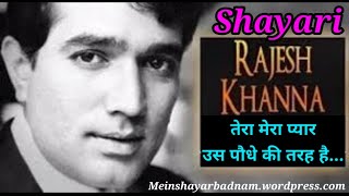 #Romantic Shayari | Love Status | Romantic Status |  Whatsapp video | Rajesh Khanna || MSB