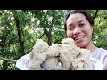 philippines province life cooking purple yam and pounded banana