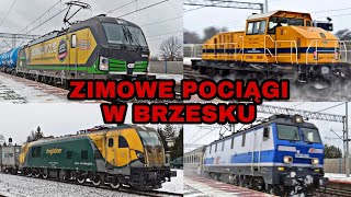 Zimowe pociągi na stacji Brzesko Okocim!