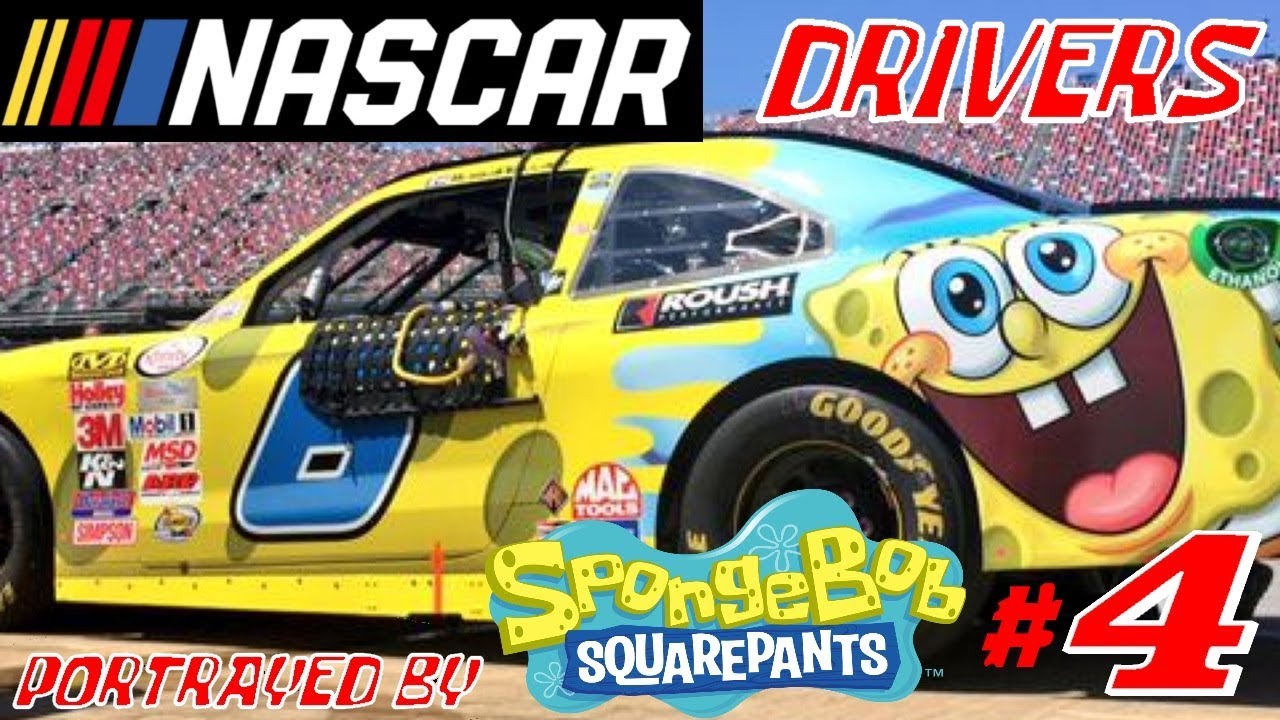 Nascar Drivers Portrayed By Spongebob Squarepants 4 Youtube