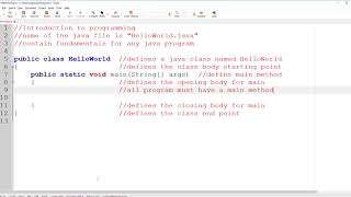 Tutorial 01: HelloWorld.java || Printing a line of text