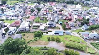 ドローン空撮、岩手町沼宮内　沼宮内公園　2018/8/12