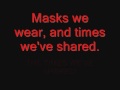 behind the mask lyrics by escape the fate