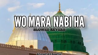 Wo Mara Nabi Ha ✨❤️ | Full Naat Showed Reverb and Lyrics Naat