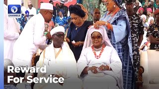 Ijebu Paramount Ruler Confers Chieftaincy Titles On Dr Sulaiman Adebola Adegunwa \u0026 Wife