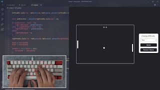 ASMR Programming - Pong Game Coding - No Talking