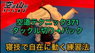 【武道】空道テクニック371「タックル切り→バック」【格闘技】