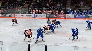 GRAND RAPIDS HOCKEY VS BRAINERD-JAN 2025-Thunderhawks win 6 to 0. Grand Rapids Mn. Yanmar Arena.