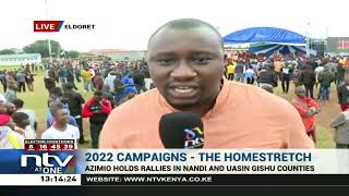 Raila Odinga leads Azimio campaigns in Rift Valley region