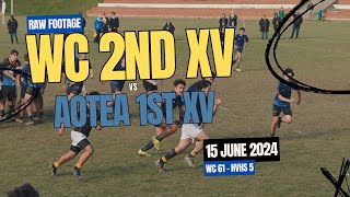 20240615 - Raw Footage - Wellington College 2nd XV vs Aotea College 1st XV - Murray Jensen Cup