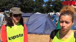 Vieilles Charrues. Ambiance sur le camping