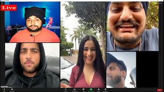 🔴LIVE VIDEO CALL with SIDHU , KARAN AUJLA , SARA GURPAL & SINGGA | Aman Aujla