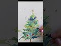 How to Watercolor Paint a Christmas Tree Tutorial for Beginners