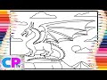 Dragon on the Mountain Top/Coloring on IPad/@coloringpagestv Clarx & Harddope - Castle[NCS Release]