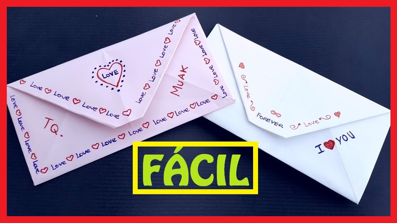 💌 Aprende Cómo Hacer Un SOBRE Para CARTA FÁCIL Origami (PASO A PASO ...