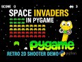 Space Invaders in Pygame | Retro 2D Shooter Demo | Python Game Project | PyGame Project