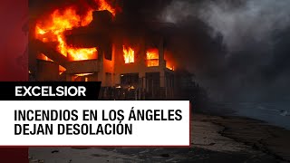 Los Ángeles bajo el fuego por voraces incendios forestales