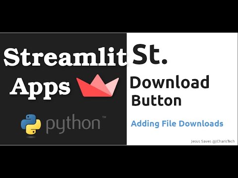 File Downloads With Streamlit Download Button Youtube