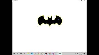 how to Draw Batman Logo in Python/#batman #python /M.D PROGRAMMER