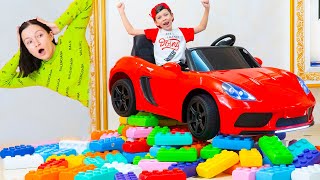 Artem plays and cleaning toys | Funny story with Hulk
