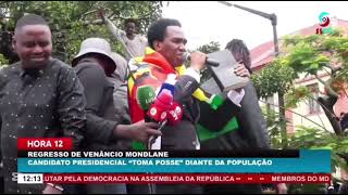 VENÂNCIO MONDLANE TOMA POSSE DIANTE DA POPULAÇÃO