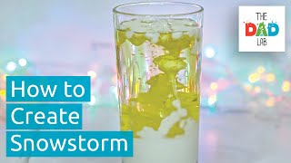 Snow Storm in a Glass | DIY Science Experiment for Kids to Do at Home