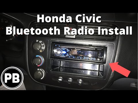 2001 - 2005 Honda Civic Stereo Install Pioneer DEH-X4800BT 2001 - 2005 Honda Civic Stereo Install Pioneer DEH-X4800BT